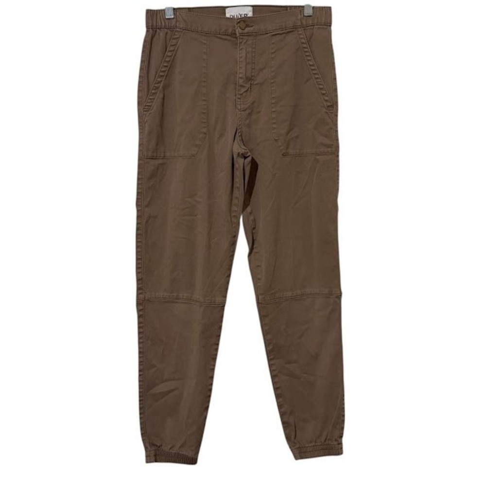 DU/ER Brown Live Free High Rise Pull On‎ Jogger Pants Womens 28
